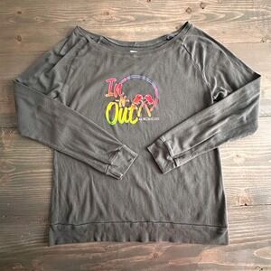 In-N-Out Burger‎ Californa Gray Longsleeve Top Palm Tree Graphic Unisex Size S